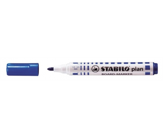 Stabilo Táblamarker, 2,5-3,5 mm, kúpos, Plan kék