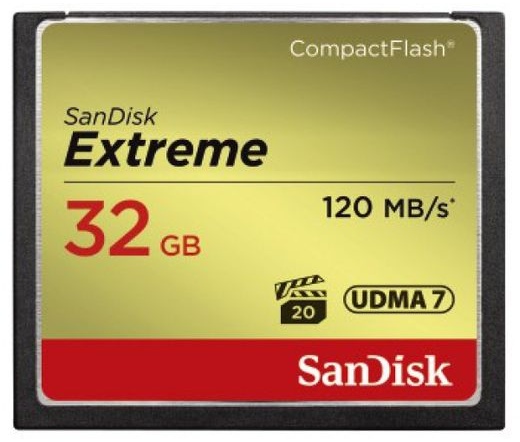 SanDisk Extreme CF UDMA7 120MB/s 32GB