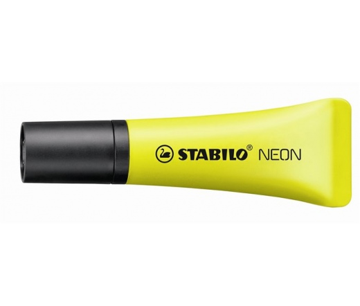 Stabilo Szövegkiemelő, 2-5 mm, "Neon", sárga