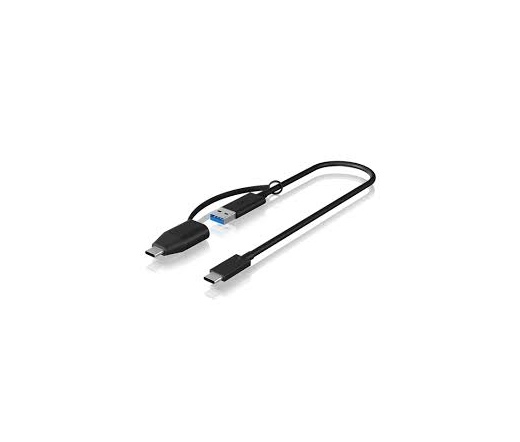 Icy Box USB 3.2 Type-C - Type-A/C kábel 35cm