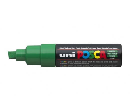 UNI "Posca" Dekormarker, 8 mm, zöld