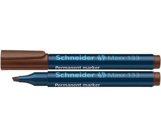 Schneider Alkoholos marker, 1-4 mm, vágott, barna