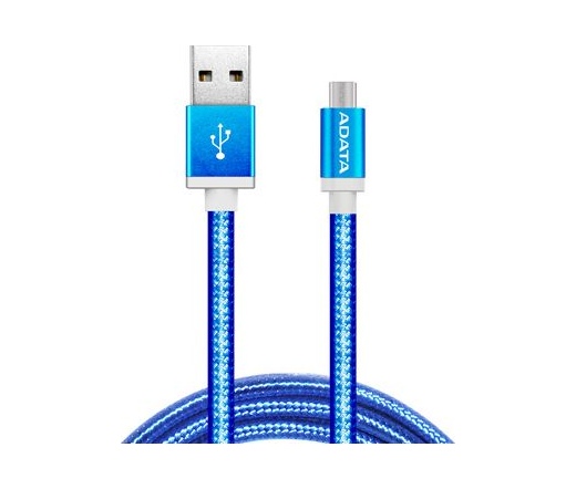 Adata megfordítható USB adat/töltőkábel kék