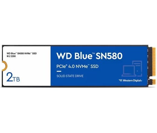 WD Blue SN580 M.2 PCIe Gen4 NVMe 2TB