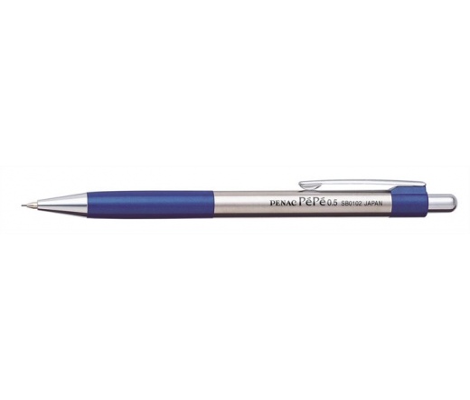 Penac Nyomósirón, 0,5 mm, kék tolltest, "PéPé"