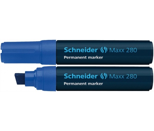 Schneider Alkoholos marker, 4-12 mm, vágott, kék
