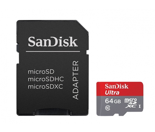 SanDisk Ultra MicroSDXC 64GB +adapter