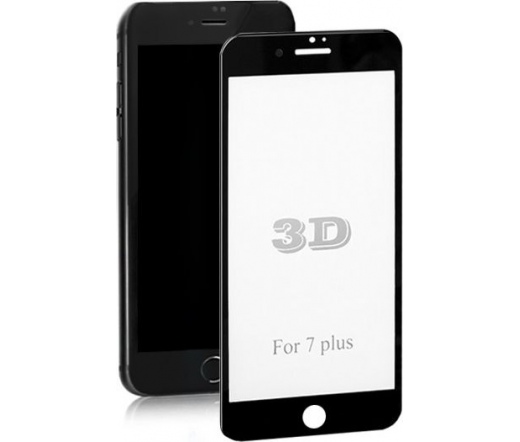 Qoltec edzett üvegfólia iPhone 7 Plus-hoz fekete