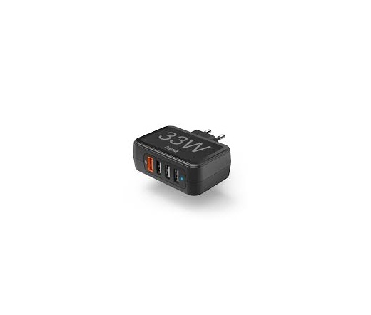 Hama 201629 FIC 4x USB-A Hálózati töltő - Fekete