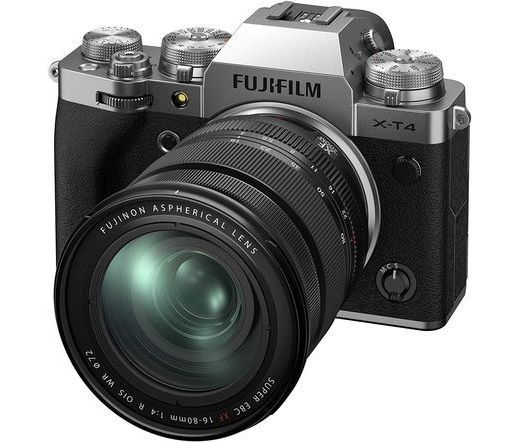 Fujifilm X-T4 ezüst + 16-80mm f/4 R OIS WR kit