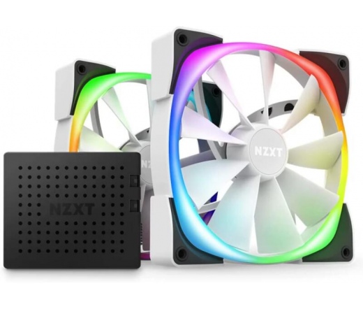 NZXT Aer RGB 2 140mm Twin Starter Pack - Matte Whi