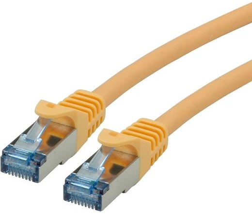 Roline S/FTP patch kábel Cat6A LSOH 7,5m sárga