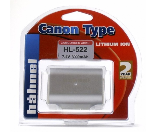 HAHNEL HL-522S akkumulátor (Canon BP-522 3000 mAh)