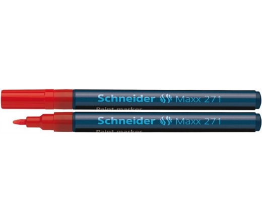 Schneider Lakkmarker, 1-2 mm, "Maxx 271", piros