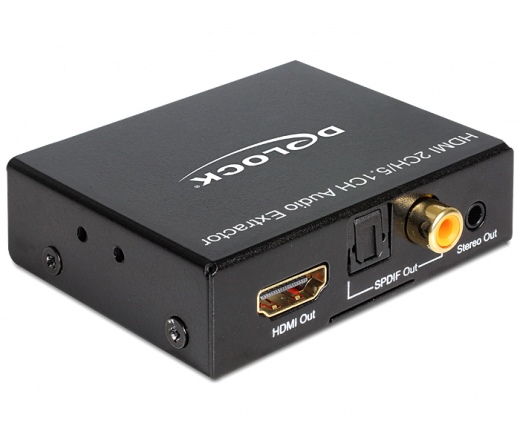 Delock HDMI sztereo/5.1 csatornás audio kiválasztó