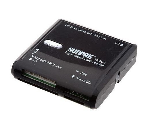 Sunpak 72-in-1 memória- és SIM kártyaolvasó
