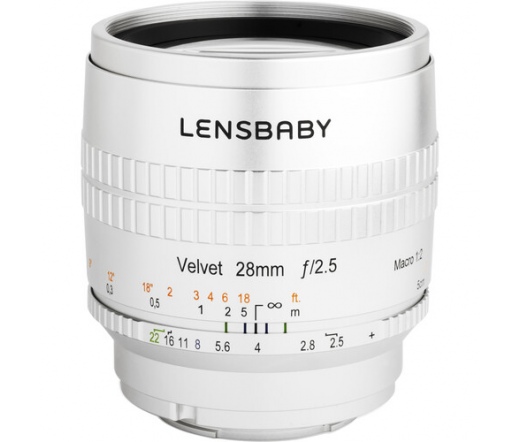 Lensbaby Velvet 28mm f/2.5 ezüst (Canon EF)