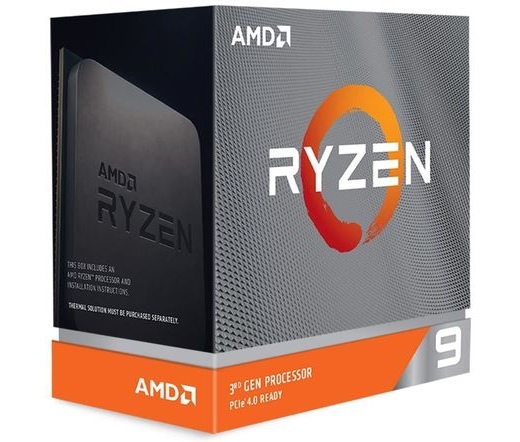 AMD Ryzen 9 3900XT dobozos, hűtő nélkül