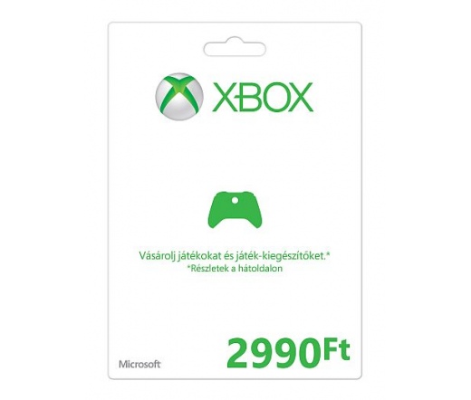 Xbox Live Feltöltőkártya 2990 Ft