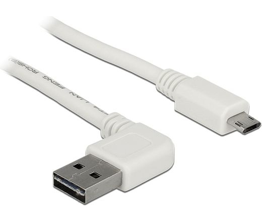 Delock EASY-USB A bal/jobb > EASY-USB micro-B 0,5m