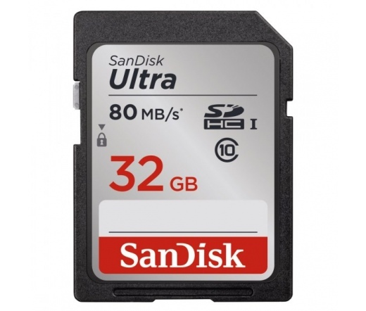 ÚJRACSOMAGOLT SD CARD 32GB SANDISK ULTRA UHS-I 80M