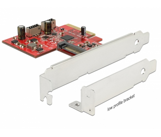 Delock PCI-e Kártya > 2x belső USB 3.1 Gen 2 kulcs