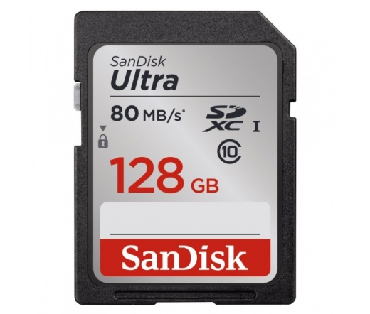 SDXC CARD 128GB SANDISK ULTRA CL10 UHS-I 80MB/s