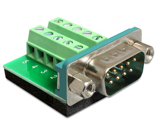 Delock Adapter Sub-D 9 pin Apa > Terminal block 