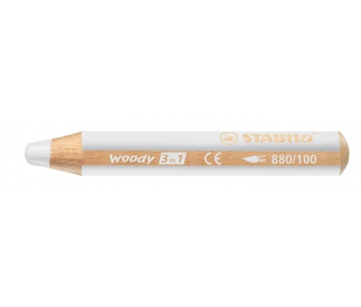 Stabilo Színes ceruza, kerek, vastag,  fehér