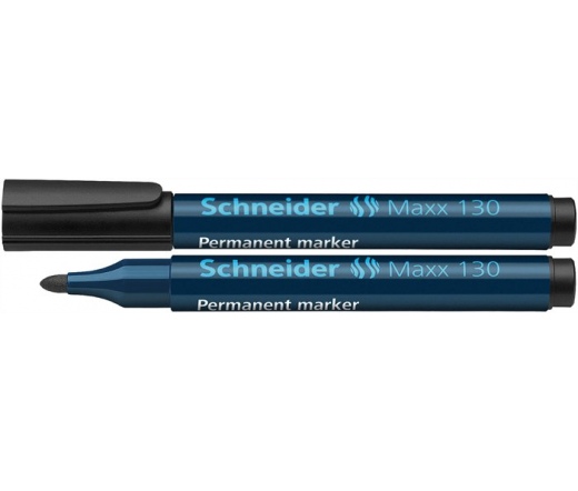 Schneider Alkoholos marker, 1-3 mm, kúpos, Fekete