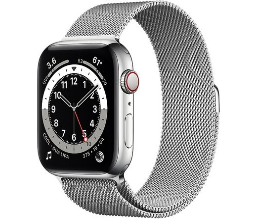 Apple Watch Series 6 LTE 44mm rm. acél ezüst