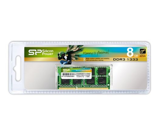 Silicon Power notebook DDR3 PC10600 1333MHz 8GB