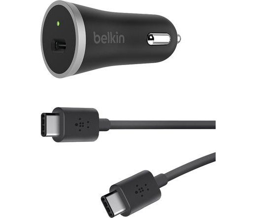 Belkin USB-C autós töltő 15W + USB-C kábel 1,2m