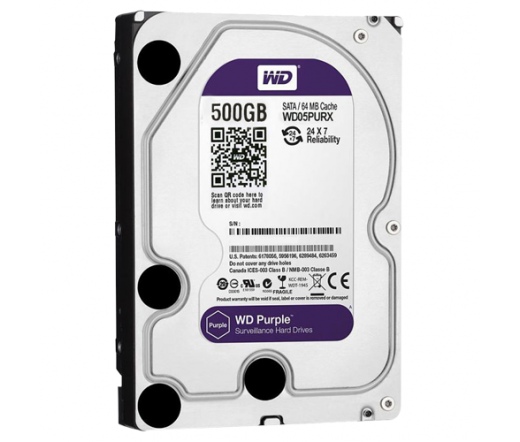 WD 500GB 64MB CACHE SATA-III Purple WD05PURX