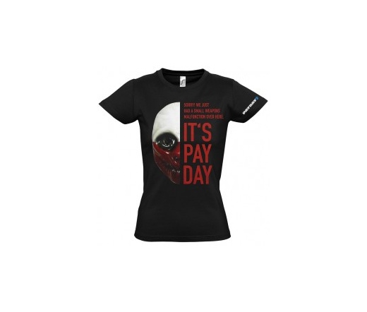 Payday 2 Girlie T-Shirt "Wolf Mask", S