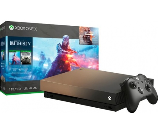 Microsoft Xbox One X 1TB Battlefield V Gold R S E