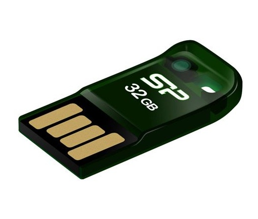 Silicon Power Touch T02 64GB USB2.0 mágnes zöld