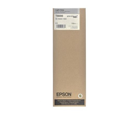 Patron Epson T800000 világos szürke 
