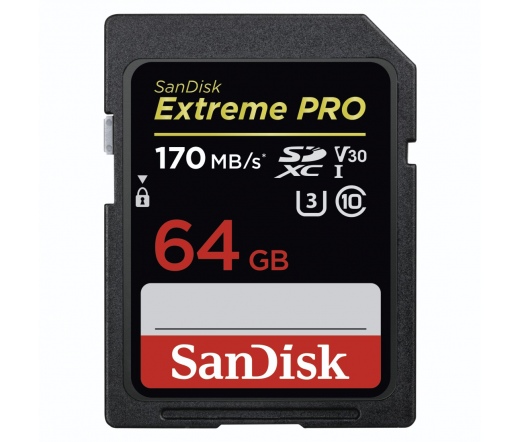 Sandisk Extreme Pro 64GB SDXC 170MB/s UHS-I V30 U3