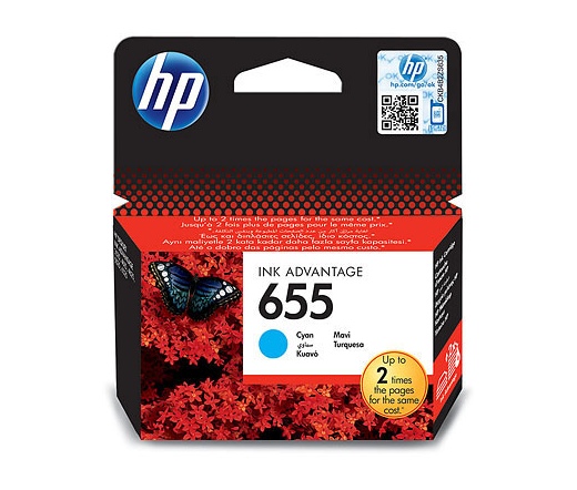HP 655 ciánkék eredeti Ink Advantage