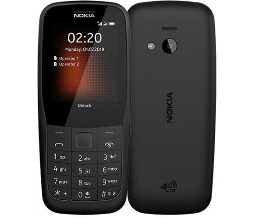 Nokia 220 4G Dual SIM Fekete