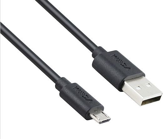 VCOM USB / MicroUSB 2.0 1,8m fekete
