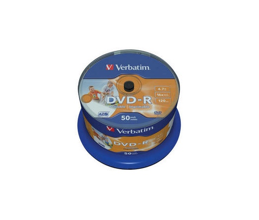 VERBATIM DVD-R 4,7GB 16X PRINTABLE FULL ID BRAND C