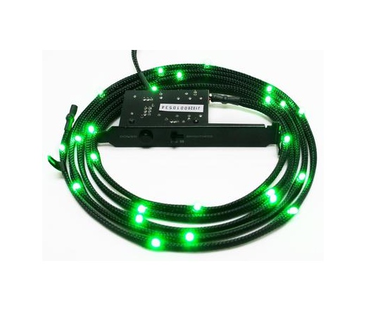 NZXT Sleeved LED Lightning Kit zöld 2m