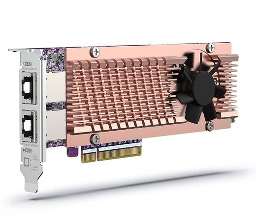 QNAP 2x10GbE + 2x M.2 PCIe Gen 4 NVMe SSD foglalat
