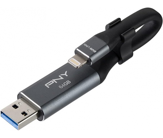 PNY Duo Link iOS USB 3.0 OTG Flash Drive 64GB