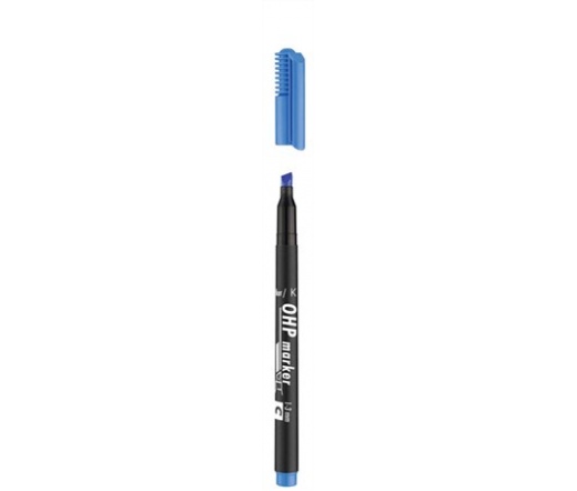 ICO Alkoholos marker, OHP, 1-4 mm, C, vágott, kék