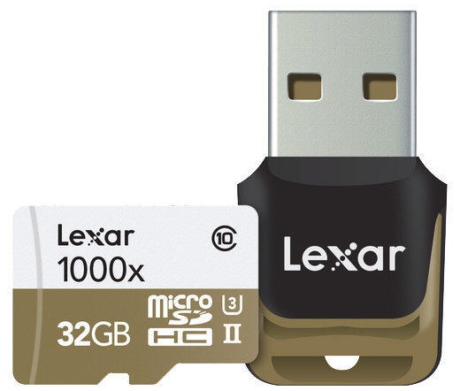 Lexar MicroSDHC 32GB + R 1000x