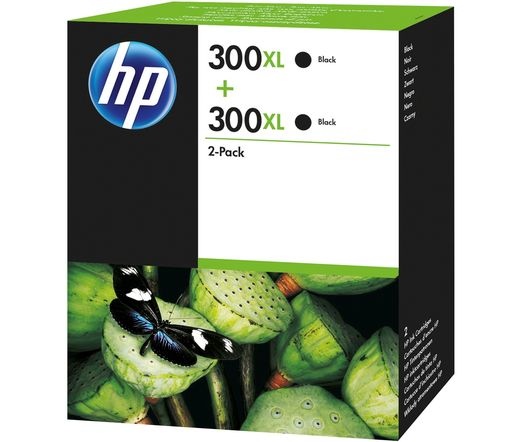 HP 300XL 2 darabos nagy kapacitású fekete
