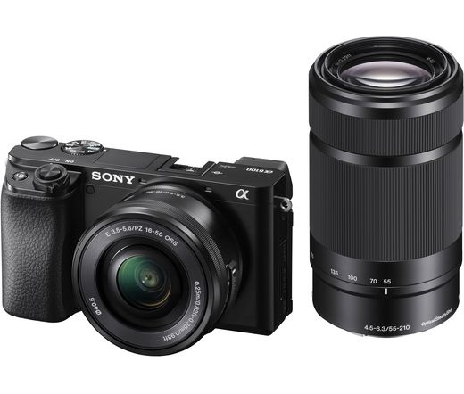 Sony α6100 16-50mm + 55-210mm fekete kit